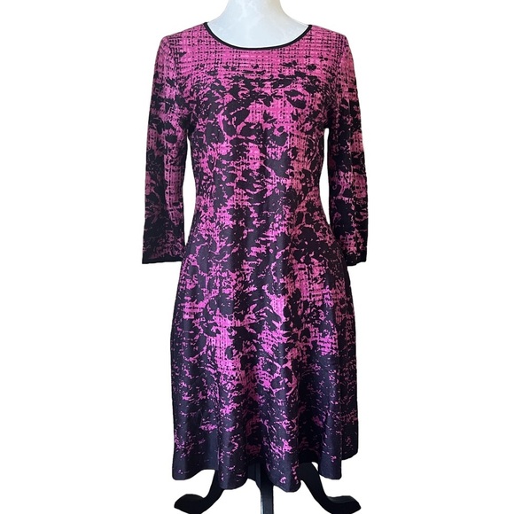 NIC + ZOE Set the Stage 3/4 Sleeve Cotton-blend Dress - Picture 2 of 7